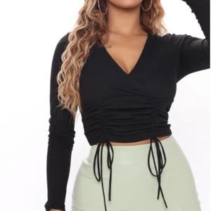 MAKE OFFER Fashion Nova Ruched Top